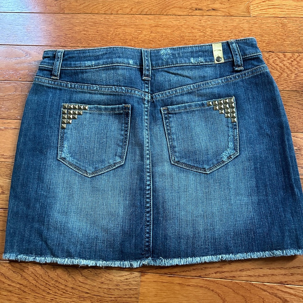 Lauren Conrad Detailed Jean Skirt